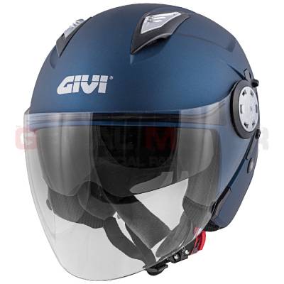 Givi Helm Mann 12.3 Stratos Jet Helmet Blau Undurchsichtig H123BB509
