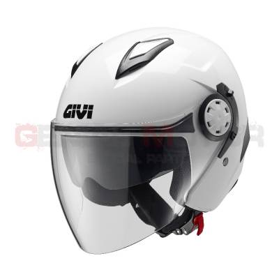 Casque Homme 12.3 Stratos Moto Givi Helmet Uomo Jet Blanc Brillant H123BB910