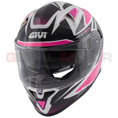 Givi Helmet Woman 50.6 Stoccarda Full-face Follow White - Black - Fuchsia H506FFWWF