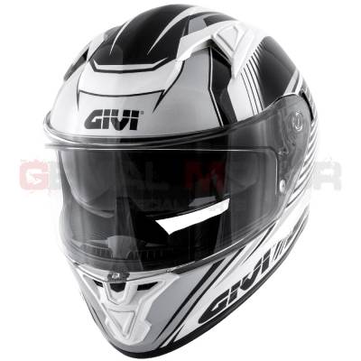 Casque Homme 50.6 Stoccarda Moto Givi Helmet Uomo Visage Complet Titane - Blanc H506FGDTW