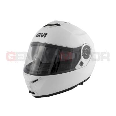 Casco Uomo X20 Expedition Moto Givi Helmet Apribile Bianco Lucido HX20BB910
