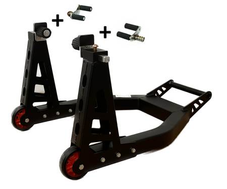 ASA Front Aluminum Paddock Stand With Supports -  Adjustable Paddock Stand for YAMAHA FZ6 / FAZER 2004 > 2007