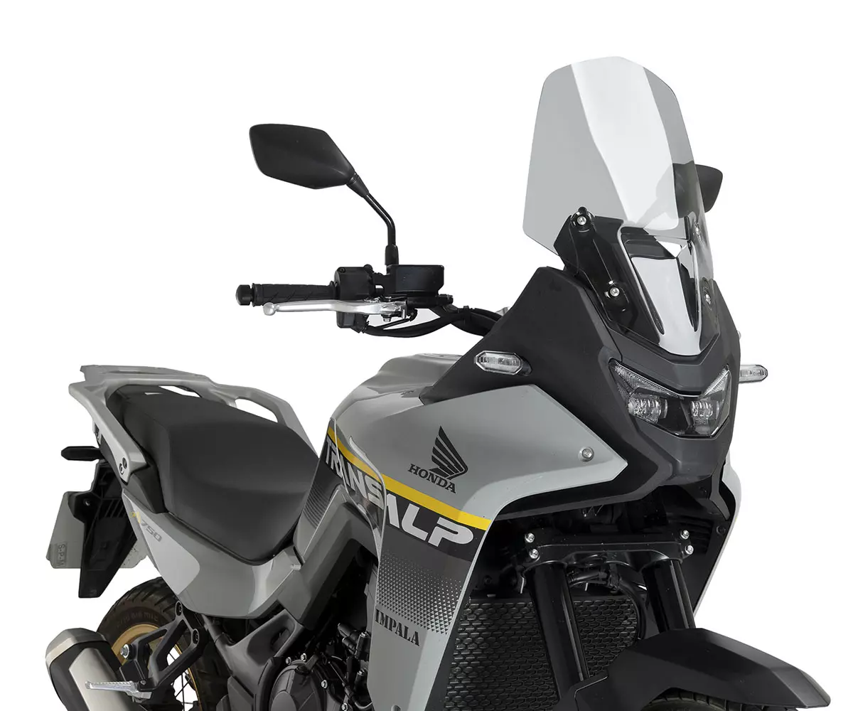 Puig 1528H Parabrezza City Touring Fumè Chiaro Per Moto - ABS Resistente, Protezione Aerodinamica