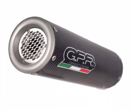 A.40.M3.PP Brushed Stainless steel GPR Exhaust Muffler M3 Poppy Approved for Aprilia Rsv4 2009 > 2014