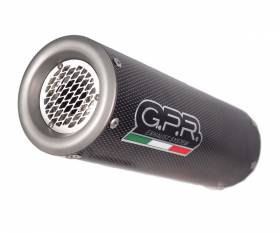 Brushed Stainless steel GPR Exhaust Muffler M3 Poppy Approved for Aprilia Tuono 1000 V4 R-Std 2011 > 2014