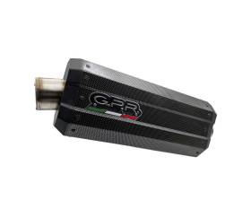 Exhaust Muffler GPR DUNE Poppy Approved Satin 304 stainless steel for Aprilia Caponord 1200 2013 > 2015