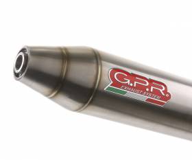 Brushed Stainless steel Exhaust Muffler GPR Deeptone Atv Approved for Access SM/EN 450 2005 > 2021
