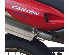 2 Exhaust Mufflers GPR FURORE NERO Approved CAGIVA GRAN CANYON 1998 > 2000