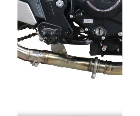 CF.12.RACE.DEC noKat Link Pipe GPR DeCat Racing Satin 304 stainless steel for Cf Moto 700 CL-X Heritage 2022 > 2024
