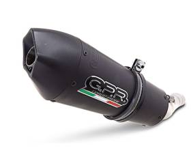 Exhaust Muffler GPR GP Evo4 Black Titanium Approved Titanium Matte black for Cf Moto 650 Nk 2021 > 2024