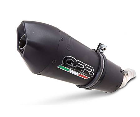 CF.2CAT.GPAN.BLT Terminale di Scarico GPR GP Evo4 Black Titanium Omologato Titanio nero opaco per Cf Moto 650 Nk 2021 > 2024