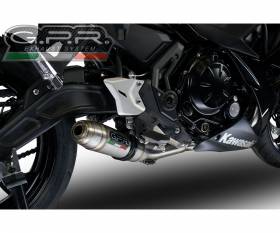 Brushed Stainless steel GPR Full System Exhaust Deeptone Inox Racing for Kawasaki ZR 650 RS Ann. 2021 > 2023