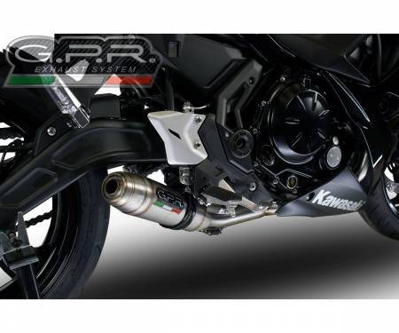 CO.K.161.2.RACE.DE Brushed Stainless steel GPR Full System Exhaust Deeptone Inox Racing for Kawasaki Z 650 RS 2021 > 2024