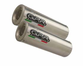 2 Exhaust Mufflers GPR M3 TITANIUM NATURAL Approved DUCATI 996 - S - SPS 1998 > 2001