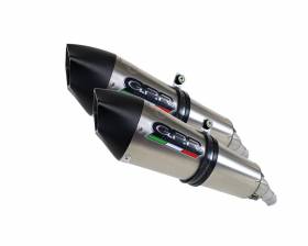 2 Exhaust Mufflers GPR GPE ANN.TITANIUM Approved DUCATI HYPERMOTARD 1100 / EVO 2007 > 2012