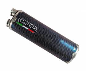 Brushed Stainless steel GPR Exhaust Muffler Dual Poppy Catalyzed for Benelli Trk 502 2017 > 2020