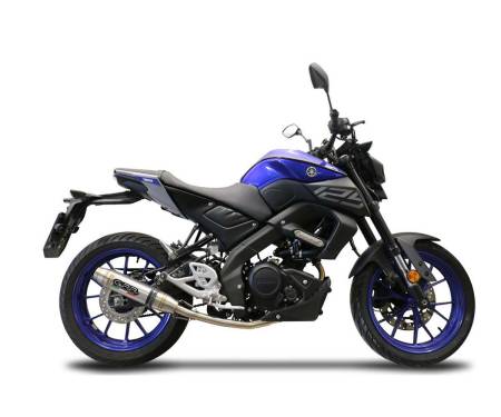 E4.CO.Y.215.CAT.DE Full System Exhaust GPR Deeptone Inox Approved Satin stainless steel for Yamaha Mt 125 2020
