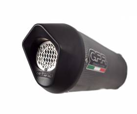 Escape de medio sistema GPR Furore Evo4 Poppy Catalizado Negro mate para Ducati Multistrada 950 2017 > 2020