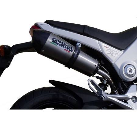 E4.H.233.GPAN.TO Exhaust Muffler GPR Gpe Ann. titanium Approved Satin titanium for Honda Msx - Grom 125 2018 > 2020