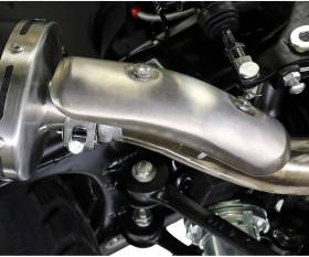 Exhaust Muffler GPR Albus Evo4 Approved Glossy white for Royal Enfield Himalayan 410 DIAM 42,5 2017 > 2020