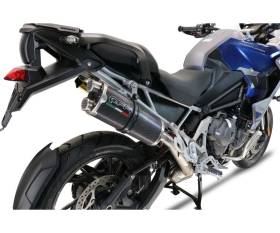 Exhaust Muffler GPR Dual Poppy Approved Carbon look for Triumph Tiger 1200 Gt - Rally 2022 > 2024