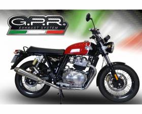 2 Exhaust Mufflers GPR ULTRACONE Catalyzed ROYAL E. CONTINENTAL 650 2019 > 2020
