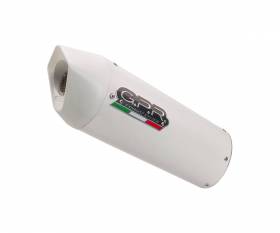 Tubo de Escape GPR Albus Evo4 Catalizado Blanco brillante para Aprilia Rx 125 2021 > 2024