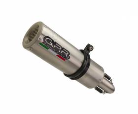 Brushed Stainless steel GPR Exhaust Muffler M3 Inox Approved for Benelli Trk 502 X 2021 > 2024