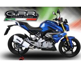 Full System Exhaust GPR Albus Evo4 Approved Glossy white for Bmw G 310 R 2022 > 2024
