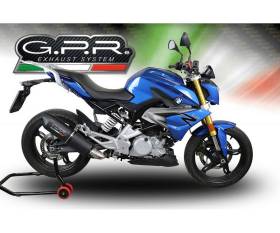 Full System Exhaust GPR Furore Evo4 Poppy Approved Matte black for Bmw G 310 R 2022 > 2024