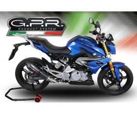 Full System Exhaust GPR GP Evo4 Poppy Approved Glossy carbon look for Bmw G 310 R 2022 > 2024