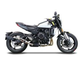 Auspuff Schalldampfer GPR Deeptone Inox Genehmigt Satinierter Edelstahl fur Cf Moto 700 CL-X Sport 2022 > 2024