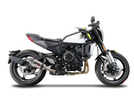 E5.CF.16.GPAN.TO Auspuff Schalldampfer GPR Gpe Ann. titanium Genehmigt Satiniertes Titan fur Cf Moto 700 CL-X Sport 2022 > 2024