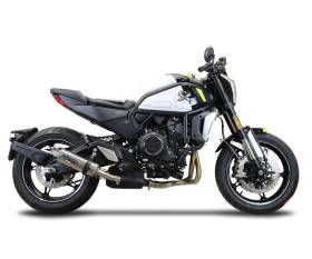 Auspuff Schalldampfer GPR M3 Titanium Natural Genehmigt Satiniertes Titan fur Cf Moto 700 CL-X Sport 2022 > 2024