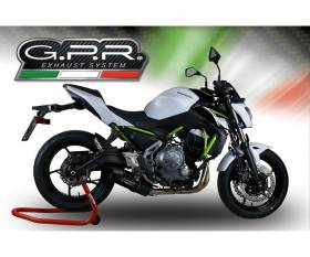 Matt Black GPR Full System Exhaust Furore Evo4 Poppy Catalyzed for Kawasaki Z 650 2021 > 2024