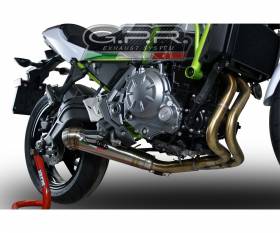 Brushed Stainless steel GPR Full System Exhaust Powercone Evo Catalyzed for Kawasaki Z 650 RS 2021 > 2024