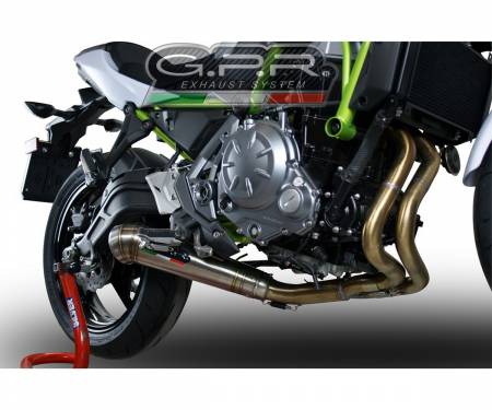 E5.CO.K.161.2.CAT.PCEV Brushed Stainless steel GPR Full System Exhaust Powercone Evo Catalyzed for Kawasaki ZR 650 RS Ann. 2021 > 2023