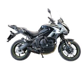 Komplette Auspuffanlage GPR Furore Evo4 Nero Genehmigt Matt-schwarz fur Kawasaki Versys 650 2021 > 2024