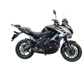 Full System Exhaust GPR GP Evo4 Poppy Approved Glossy carbon look for Kawasaki Versys 650 2021 > 2024