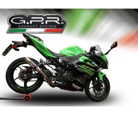 Komplette Auspuffanlage GPR Deeptone Inox Racing Satinierter Edelstahl fur Kawasaki Z 400 2023 > 2024