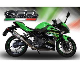 Komplette Auspuffanlage GPR Gpe Ann. titanium Racing Satiniertes Titan fur Kawasaki Z 400 2023 > 2024