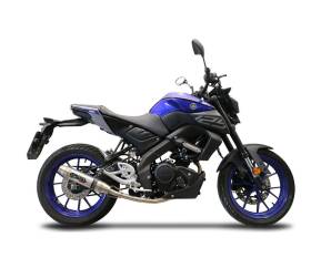 Full System Exhaust GPR Deeptone Inox Approved Satin stainless steel for Yamaha Mt 125 2021 > 2023