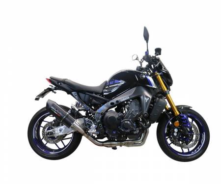 E5.CO.Y.219.CAT.FP4 Carbon look GPR Full System Exhaust Furore Evo4 Poppy Catalyzed for Yamaha Mt-09 2021 > 2023