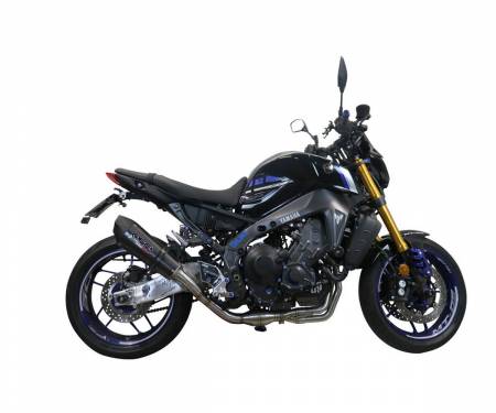E5.CO.Y.219.CAT.GPAN.PO Carbon look GPR Full System Exhaust GP Evo4 Poppy Catalyzed for Yamaha Mt-09 2021 > 2023
