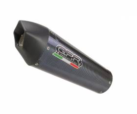 Carbon look GPR Full System Exhaust GP Evo4 Poppy Catalyzed for Yamaha XSR 900 2021 > 2024