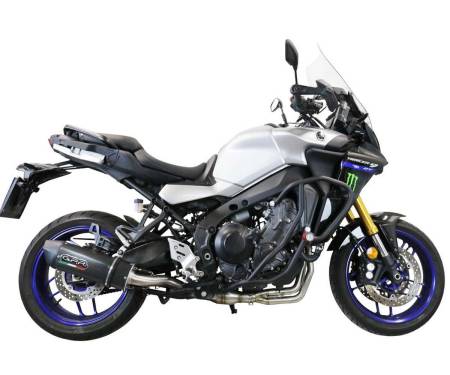 E5.CO.Y.230.CAT.FP4 Full System Exhaust GPR Furore Evo4 Poppy Approved Matte black for Yamaha Tracer 900 Fj-09 Tr 2021 > 2024