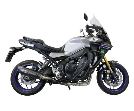 E5.CO.Y.230.CAT.GPAN.PO Full System Exhaust GPR GP Evo4 Poppy Approved Glossy carbon look for Yamaha Tracer 900 Fj-09 Tr 2021 > 2024