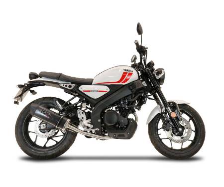 E5.CO.Y.231.CAT.FUPO Full System Exhaust GPR Furore Evo4 Poppy Approved Matte black for Yamaha XSR 125 2021 > 2023