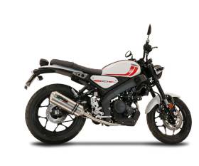 Full System Exhaust GPR Satinox Approved Satin 304 stainless steel for Yamaha XSR 125 2021 > 2023