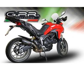 Exhaust Muffler GPR GP Evo4 Poppy Approved Glossy carbon look for Ducati Multistrada 950 2021 > 2024